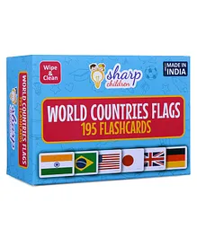 Sharp Children World Country Flags Flash Cards Best Gift for Kids  195 FlashCards