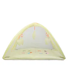 Enfance  Nursery Play Gym With Mosquito Net Dot Printed-yellow