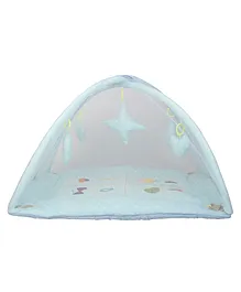 Enfance  Nursery Play Gym With Mosquito Net Dot  Print-blue
