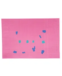 Voolex Dotted Door mat- Pink