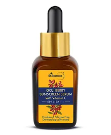 St.Botanica Goji Berry SPF 50 PA+++ Sunscreen Serum, 30ml with Goji Berry & 1% Vitamin C - 30 ml