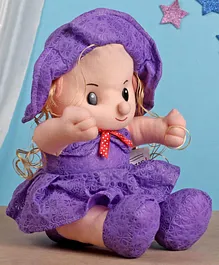 Dhruvs Collection Candy Doll Purple - Length 25 cm