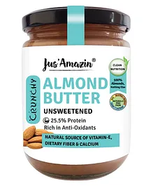 Jus Amazin Crunchy Almond Butter  Unsweetened - 500 g