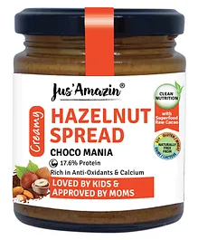 Jus Amazin Creamy Hazelnut Spread-Choco Mania - 200 g