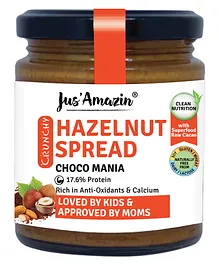 Jus Amazin Crunchy Hazelnut Spread-Choco Mania - 200 g