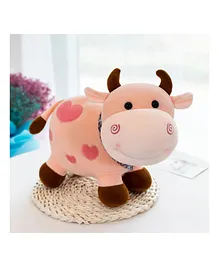 Little Hunk Cow Soft Toy Length 30   cm, (Colour may Vary)