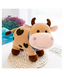 Little Hunk  Cow Soft Toy Brown - Length 30cm