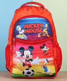 Disney Mickey Mouse School Bag - Height 13 Inches (Color and Design May Vary)