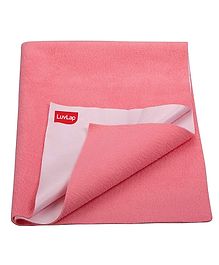 LuvLap Instadry Extra Absorbent Dry Sheet & Bed Protector - Salmon Pink