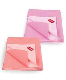 Luv Lap Instadry Extra Absorbent Dry Sheet Bed Protector Pack of 2 Small - Pink Purple