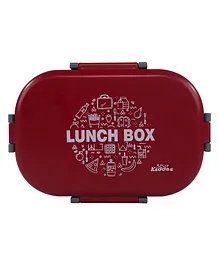 Smily kiddos Stainless steel Fast Food Insulated Lunch Box - Red
