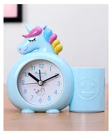 SANJARY Unicorn Alarm Clock With Pen Holder - Multicolour