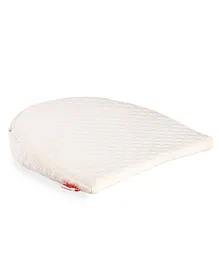 LuvLap Memory Foam Baby Head Shaping Pillow D Shape -  White