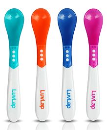 LuvLap BPA Free Spoon Pack Of 4 - Multicolor