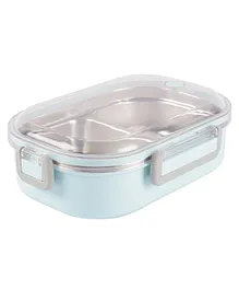Yellow Bee Stainless Steel Lunch Box with Spoon - Blue