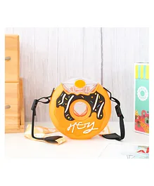Yellow Bee Donut Shaped Water Bottle Orange - 380 ml