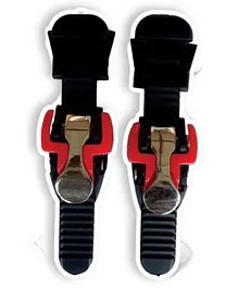 Inline Skates Buckle With Strap and Strap Holder - Black