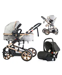 Teknum 4 in 1 Travel System with Car Seat - Grey