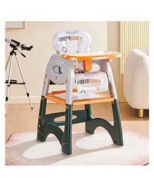 StarAndDaisy Multifunctional Infant Feeding Chair with Backrest & Plate Adjustment - Orange