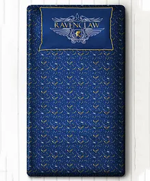 SilverLinen Official Warner Bros Wizarding World Ravenclaw Harry Potter 100% Cotton 250 TC Single Bedsheet - Blue