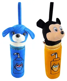 SS Impex Bottle cover Mickey Dog Baby Classic Bottle Cover Pack of 2 - Blue Yellow