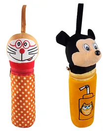 SS Impex Bottle cover Mickey Doremon Toys New Baby Born Premium Feeding Bottle Cover Combo Pack - Orange Yellow
