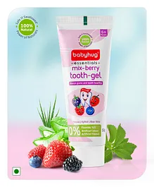 Babyhug Mixberry Flavoured Tooth Gel for Ages 6-24 Months |100% Natural Ingredients,Fluoride Free, No SLS/SLES- 50 g