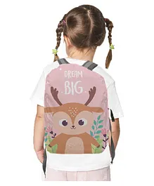 Right Gifting Dream Big Water Repellent Animal Print Backpack Rain Cover - Pink
