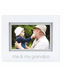 Pearhead Me and My Grandpa Photo Frame - White