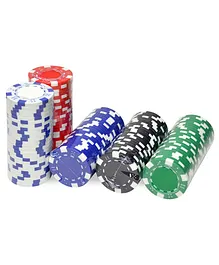 Kids Mandi Ceramic Poker Chips for Casino Texas Holdem Blackjack Multicolour -  500 Poker Chips