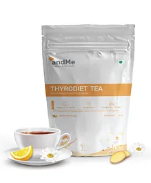 AndMe Thyrodiet Pouch for Hypothyroidism and Restore Healthy T3 & T4 Levels Chamomile Ginger - 15 Pieces