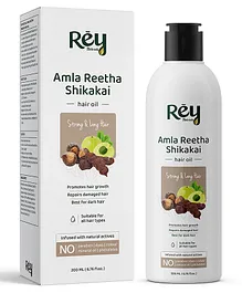 Rey Naturals Amla Reetha Shikakai Hair Oil - 200 ml