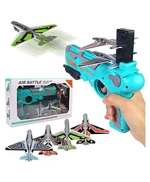 DHAWANI Airplane Launcher Toy Catapult Aircrafts Gun Pack of 4 (Colour May Vary)