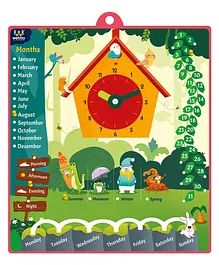 Webby Educational Wooden Calendar - Multicolour