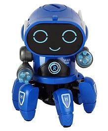 Toyshine Pioneer Colorful Lights and Music Dancing Robot Toys - Blue