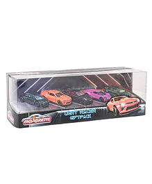 Majorette Freewheel Die-Cast Light Racer Toy Car Set Pack of 5 - Multicolour