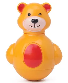 Ratnas Bear Shaped Musical Roly Poly Toy - Orange