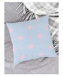 HOUZZCODE Designer Cushion Cover - Light Blue