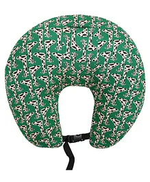 Dormyo Multifunction Cradle Breast Feeding Pillow With Belt Green Giraffe