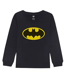 DC by Wear Your Mind Full Sleeves Batman Featured Sweatshirt - Navy Blue