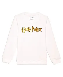 Harry Potter By Wear Your Mind Full Sleeves Harry Potter Printed Unisex Sweatshirt - White