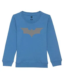 DC by Wear Your Mind Full Sleeves Batman Featured Sweatshirt - Royal Blue