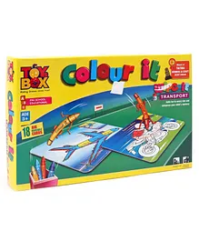 Toysbox Colour it Wipe It Transport - Multicolour