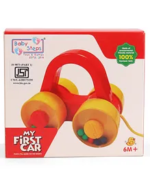 Baby Steps My First Car Pull Along Toy (Colour May Vary)