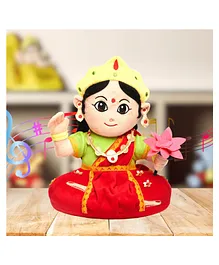 Panda's Box Mantra Singing Devi Lakshmi Plush Toy - Red