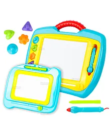 Fiddlerz Magnetic Drawing Doodle Board Colored for Kids Travel Size Doodle Pad To Write Draw & Erasable For Boys and Girls Magic Doodling Boards Set of 2 ( Color May Vary )