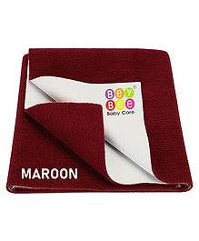 BeyBee Cotton Baby Bed Protecting Mat Large - Maroon