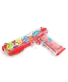 Transparent Gear Gun Toy - Colour May Vary