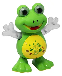 Yamama Musical Dancing Frog with Vibrant Lightening & Musical Sound Effects Toy for Kids - Green