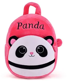 Deals India Printed Plush Panda Backpack Pink - 13.7 Inches